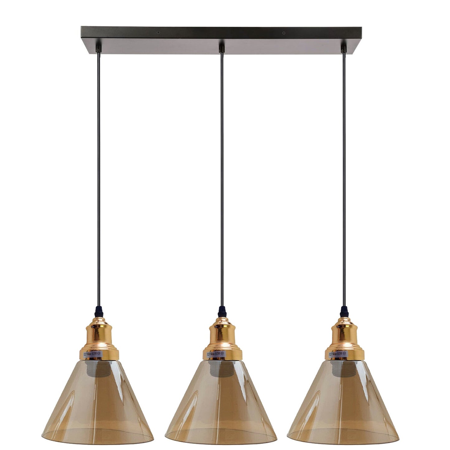 Glass Ceiling Pendant 3 Lights~1428