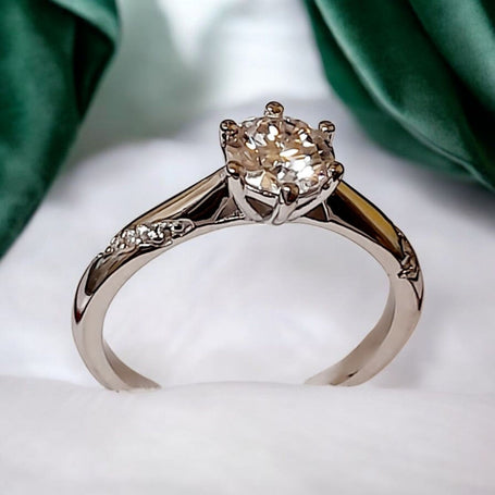 Engagement, wedding, charm ring