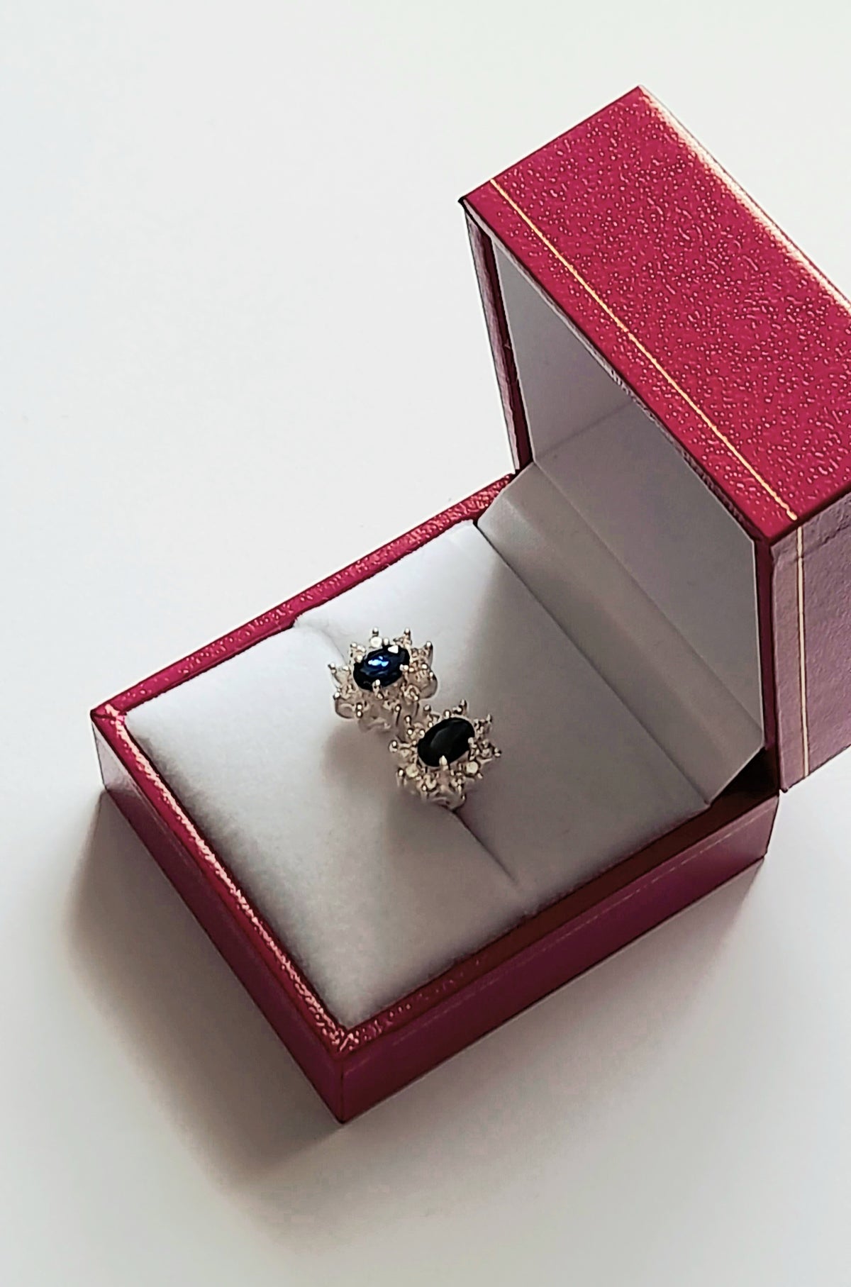 Princess Diana Inspired Earrings: Elevate Your Elegance with Blue Simulated Sapphire in 925 Sterling Silver