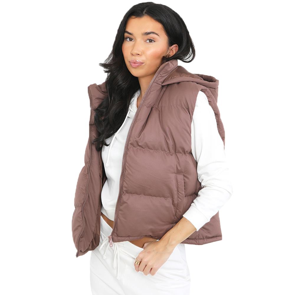 Ladies Brave Soul Mila Padded Gilet(UK 🇬🇧 delivery Only)