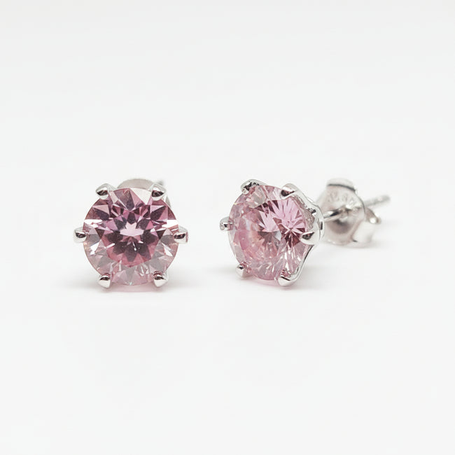 Lab Creat 2.0 Ctw Diamond Test Passed Brilliant Cut VVS1  Stud Platininum Plated