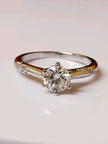 950 Platininum Plated Silver 1.0 Ct Lab Grown Moissanite Diamond's VVS1 Exelent