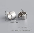 Italian Gloss 9Ct Yellow Gold, Platinum Plated Earrings Hinged Hoop  Silver 925