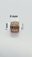 14 Ct/585 Rose Gold Filled Charm Pendant And Ball Bead Chain Necklace 20 Inch