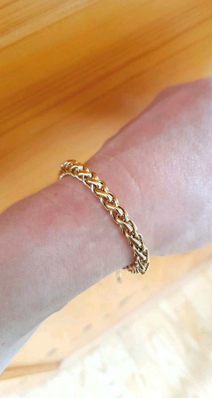 Antic 18 K Yellow  Gold Plated Link Chain Bracelet 15+5 cm