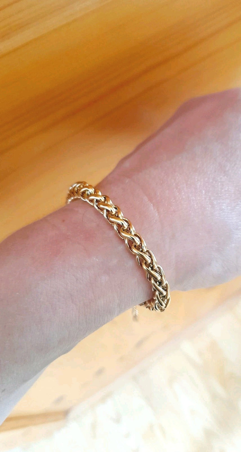 Antic 18 K Yellow  Gold Plated Link Chain Bracelet 15+5 cm