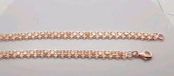 14 Ct Rose Gold Filled 5 mm Rolo Curb Chain Necklace 20 Inch 