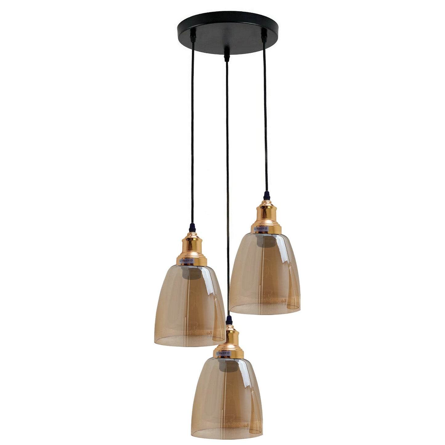 Glass Ceiling Pendant 3 Lights~1428