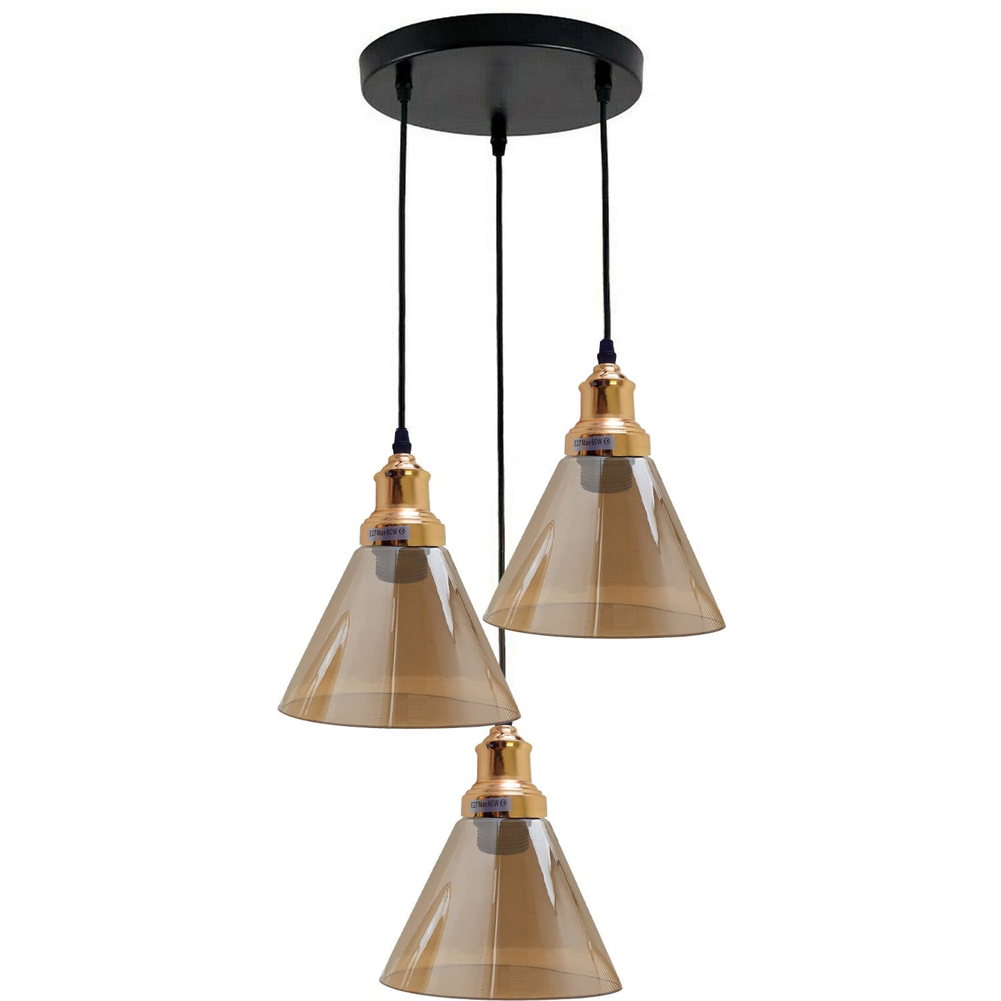 Glass Ceiling Pendant 3 Lights~1428