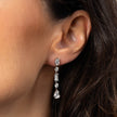 Diamonfire Elongated Half Bezel Drop Earrings-1