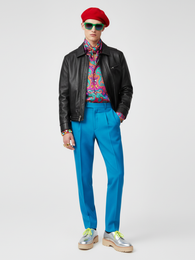 Men's Faux Leather Jacket SOHO COUTURE BYMANYC ® New York-1