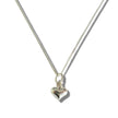 Girls Mini Puff Heart Pendant and Sterling Silver Necklace in Gift Box