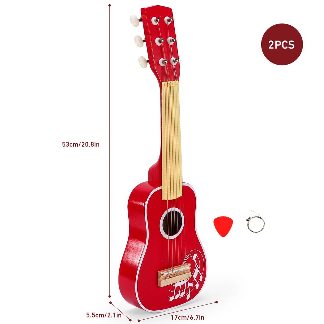 SOKA RED GUITAR WOODEN
