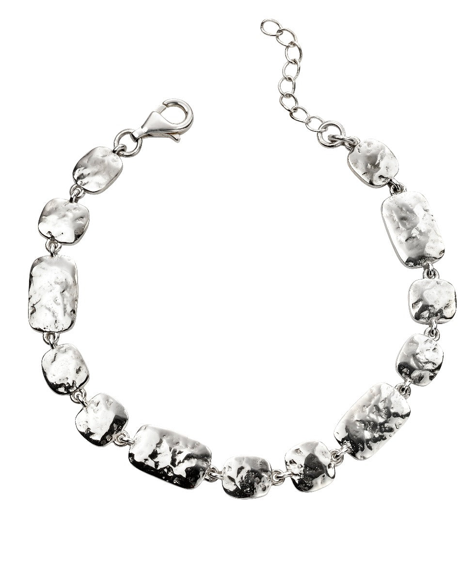 Beginnings Hammered Multi Link Bracelet-0