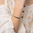 D For Diamond Heart Motif Hinged Maiden Bangle with Diamond-1