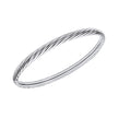 Beginnings Twisted Rope Textured Bangle-0