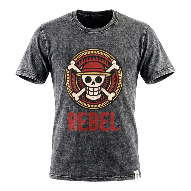 Nomad Sari Stonewashed Cotton T-Shirt - Rebel - Charcoal - Medium