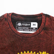 Nomad Sari Stonewashed Cotton T-Shirt - Dragon Mandala - Maroon - Medium