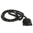 Buddha / Black Agate Stone - Gemstone Necklace