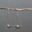 Silver 925  & 18 K Gold Earring - Luna Balance Bali Jewellery