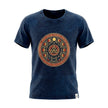 Nomad Sari Stonewashed Cotton T-Shirt - Stay Wild Moon Child - Blue - Small