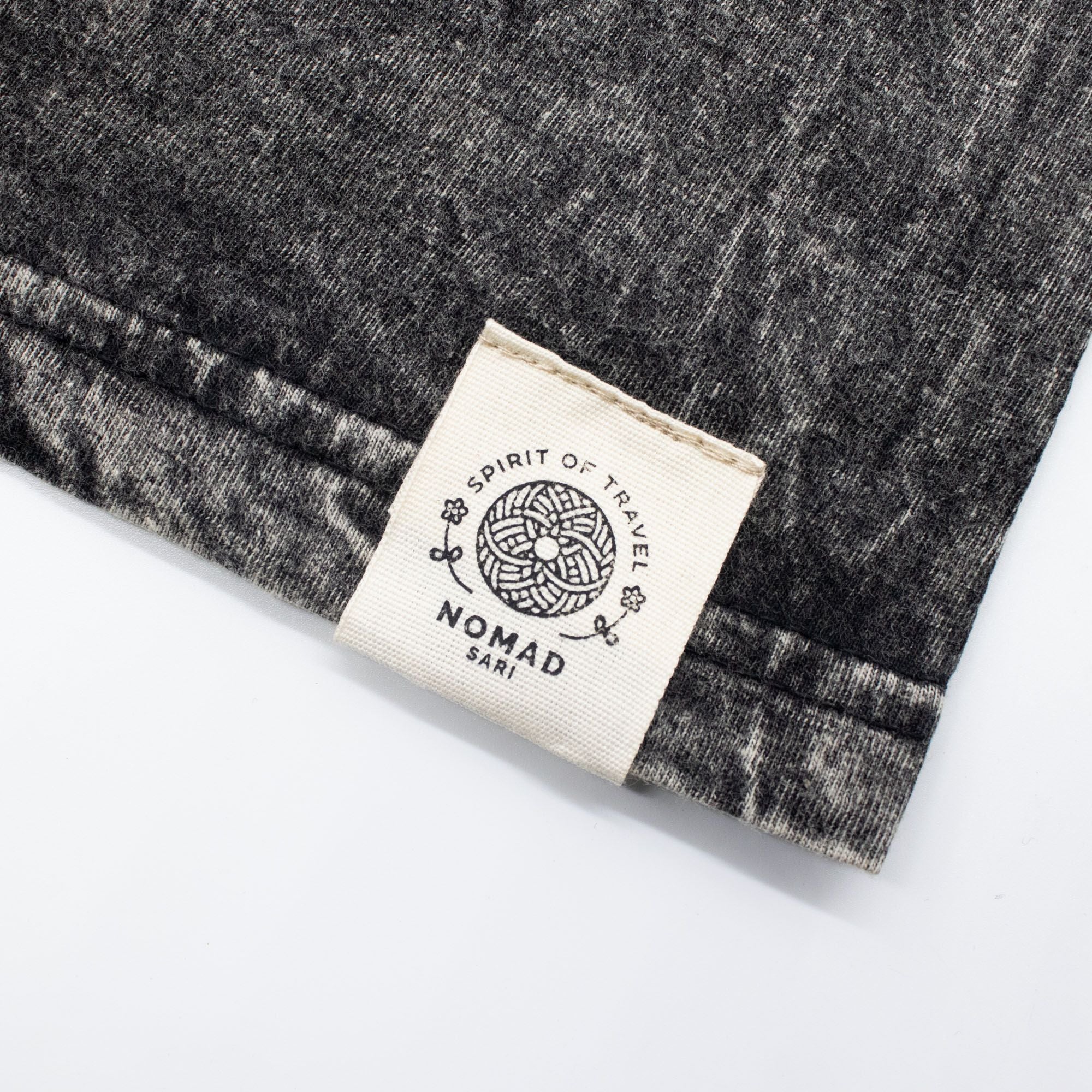 Nomad Sari Stonewashed Cotton T-Shirt - Rebel - Charcoal - Medium