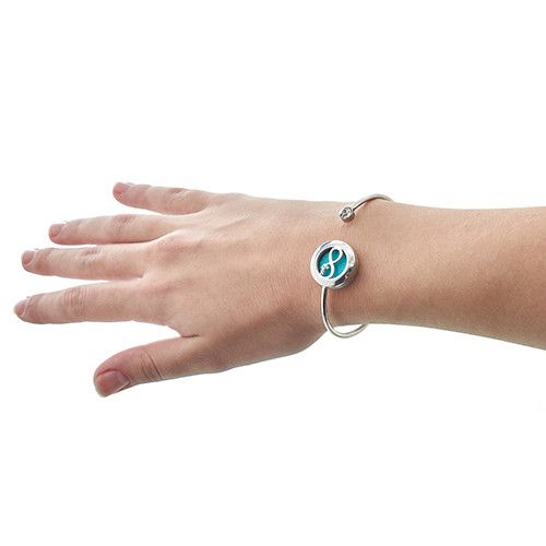 Aromatherapy Energy Jewellery Crystal Bangle Bracelet Infinite Love - 20mm{UK delivery}