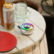 Silver Mandela Lighting Effect Mini Speaker USB Cable