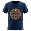 Nomad Sari Stonewashed Cotton T-Shirt - Stay Wild Moon Child - Blue - XL