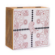 Hop Hare Big Enameled Artisan Square Box - Lion & Snakes