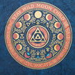 Nomad Sari Stonewashed Cotton T-Shirt - Stay Wild Moon Child - Blue - Medium