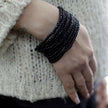 Multi-Bead Bohemian Bangle Wooden Clasp - Assorted Colours