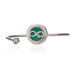 Aromatherapy Energy Jewellery Crystal Bangle Bracelet Infinite Love - 20mm{UK delivery}