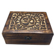 Large Wooden Keepsake Box 20 x 15 x 7.5cm -  Om