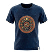 Nomad Sari Stonewashed Cotton T-Shirt - Stay Wild Moon Child - Blue - Medium