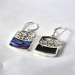 Shell & 925 Silver Earrings - Dragonfly - Abalone