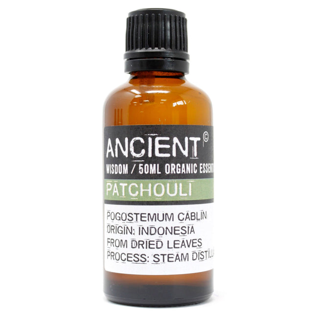 Patchouli Organic Essential Oil 50ml [Free UK delivery]