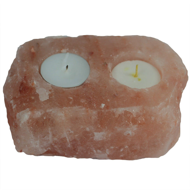 Natural Salt Crystal's Candle Holder - 2 holes