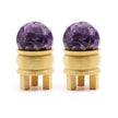 Gemstone Faceted Healing Ball & Stand - Amethyst for Gift
