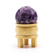 Gemstone Faceted Healing Ball & Stand - Amethyst for Gift