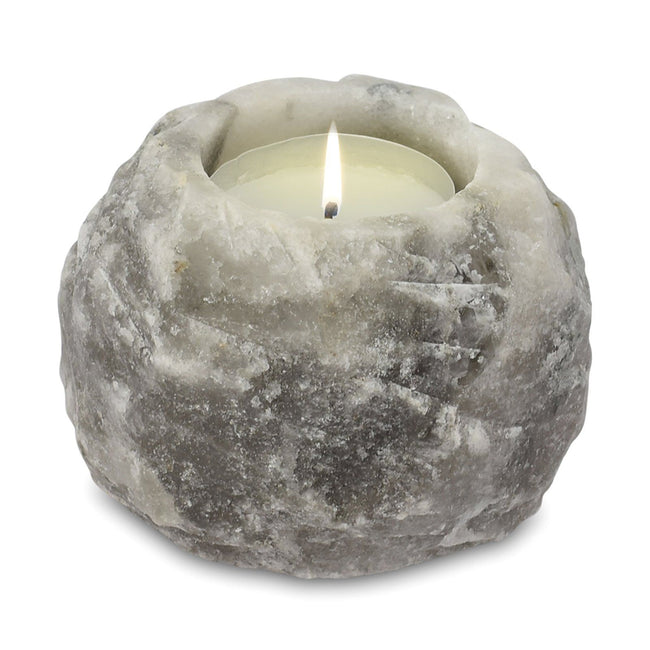Grey Crystal Salt Candle Holder 600-800g