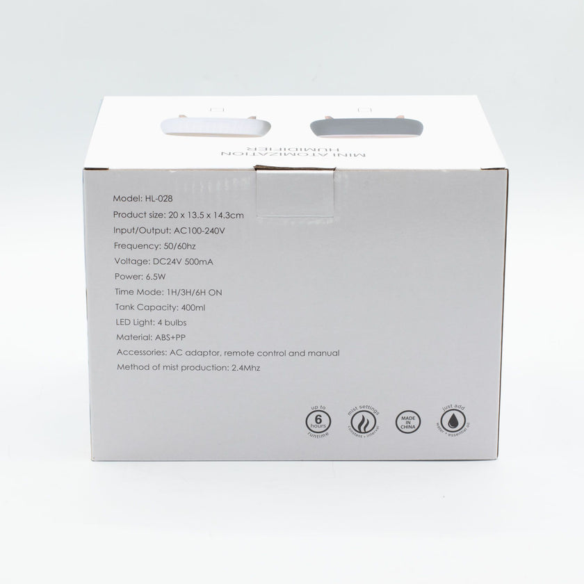 Futuristic Ribbed Aroma Diffuser with Colour-Changing Light