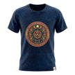Nomad Sari Stonewashed Cotton T-Shirt - Stay Wild Moon Child - Blue - Large