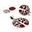 Tree of Life 925 Silver Pendant 22mm - Coral Effect [UK delivery only!]
