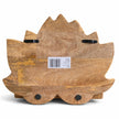 Lotus Wall Shelf White Wash Solid Wood
