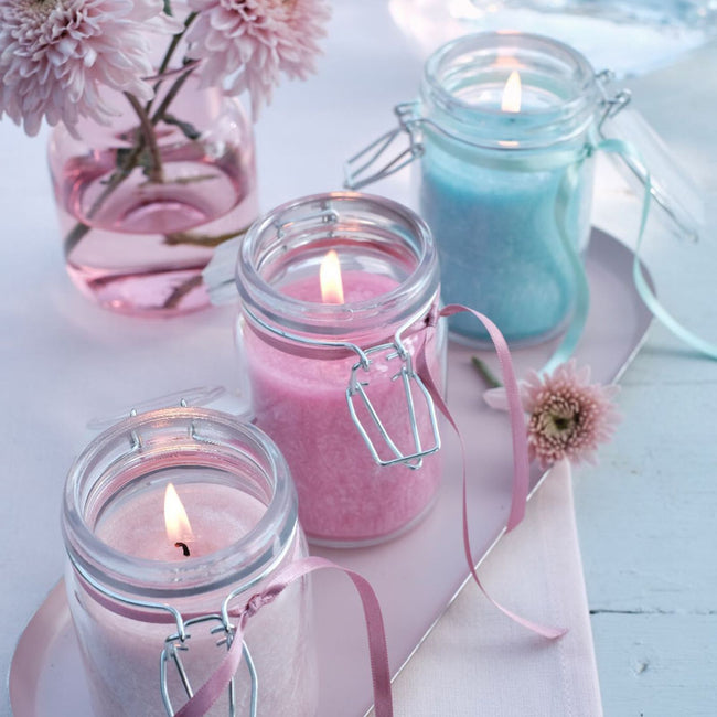 Pure Olive Wax Jar Candle 120x70 - Antique Rose Deco, Gift