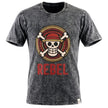 Nomad Sari Stonewashed Cotton T-Shirt - Rebel - Charcoal - XL