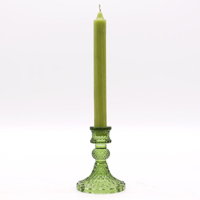 Vintage Dinner Candle Holder - Garden Jade