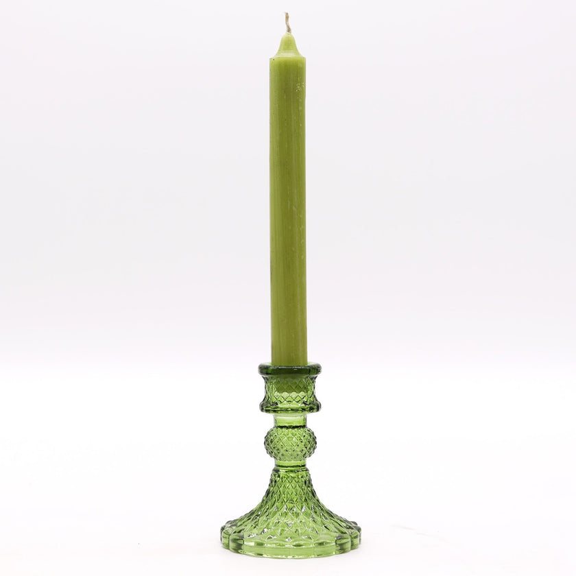 Vintage Dinner Candle Holder - Garden Jade