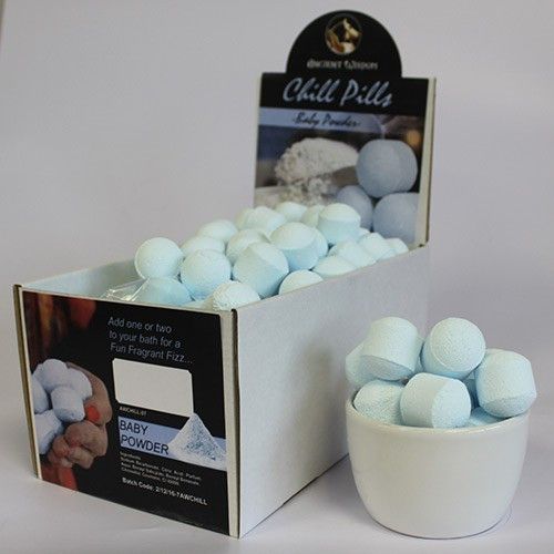 1.3 Kg Box of Chill Pills (Mini Bath Bombs)  Blueberry